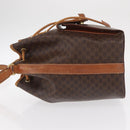 CELINE Macadam Canvas Shoulder Bag PVC Leather 2way Brown Gold Auth ka784-4