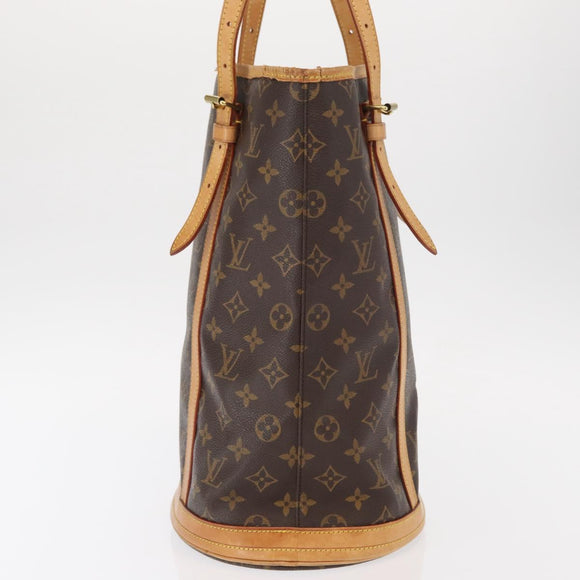 LOUIS VUITTON Monogram Bucket GM Shoulder Bag M42236 LV Auth ka785