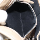 BURBERRY Shoulder Bag Leather Beige Silver Auth ka786-22