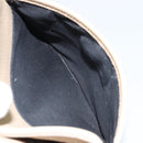 BURBERRY Shoulder Bag Leather Beige Silver Auth ka786-23