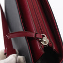 BURBERRY Nova Check Shoulder Bag Nylon Leather Gray Silver Auth ka787-14