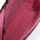 BURBERRY Nova Check Shoulder Bag Nylon Leather Gray Silver Auth ka787-16