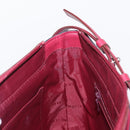 BURBERRY Nova Check Shoulder Bag Nylon Leather Gray Silver Auth ka787-18