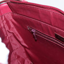 BURBERRY Nova Check Shoulder Bag Nylon Leather Gray Silver Auth ka787-19