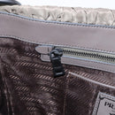PRADA Shoulder Bag Nylon Leather Gray Auth ka788-22