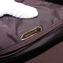 BURBERRY Nova Check Hand Bag Canvas Leather Beige Gold Auth ka789-16