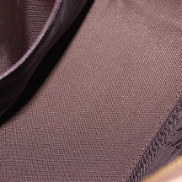 BURBERRY Nova Check Hand Bag Canvas Leather Beige Gold Auth ka789