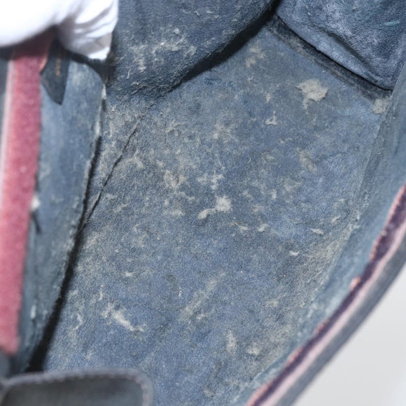 GUCCI GG Supreme Sherry Line Clutch Bag PVC Navy Red 84 014 2125 23 Auth ka792