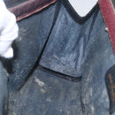 GUCCI GG Supreme Sherry Line Clutch Bag PVC Navy Red 84 014 2125 23 Auth ka792-16