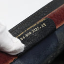 GUCCI GG Supreme Sherry Line Clutch Bag PVC Navy Red 84 014 2125 23 Auth ka792-12