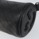 GUCCI Shoulder Bag Leather Black Silver 760170 Auth ka793V-10