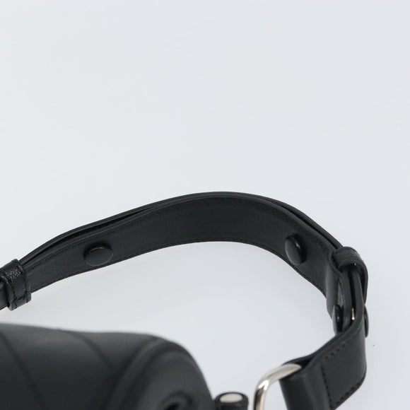 GUCCI Shoulder Bag Leather Black Silver 760170 Auth ka793V