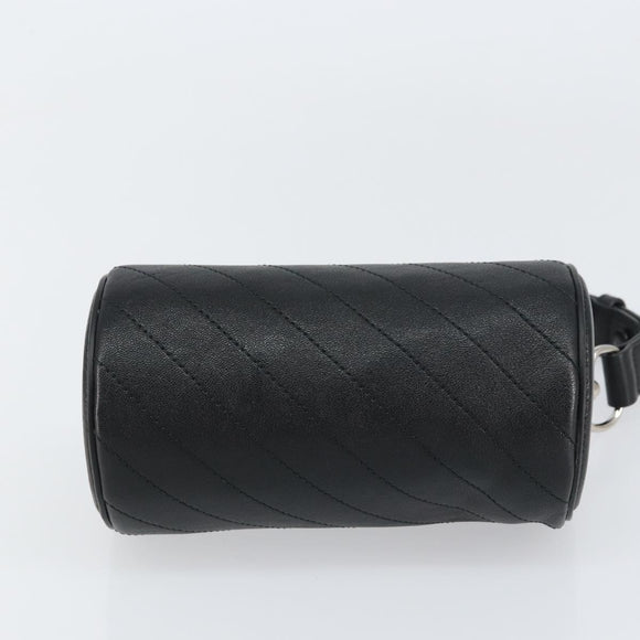 GUCCI Shoulder Bag Leather Black Silver 760170 Auth ka793V