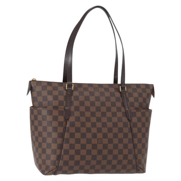 LOUIS VUITTON Damier Ebene Totally MM Hand Bag N41281 LV Auth ka794V