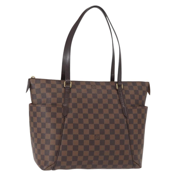 LOUIS VUITTON Damier Ebene Totally MM Hand Bag N41281 LV Auth ka794V