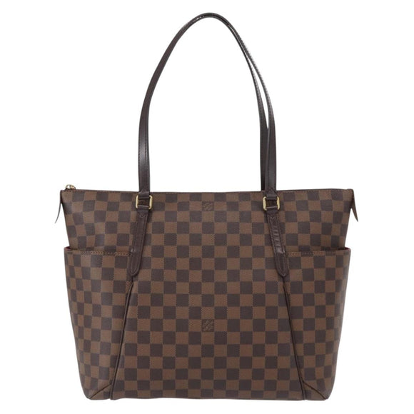 LOUIS VUITTON Damier Ebene Totally MM Hand Bag N41281 LV Auth ka794V