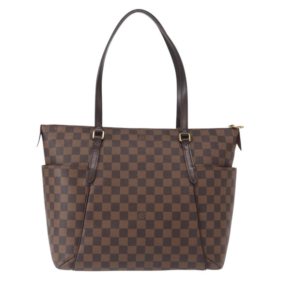 LOUIS VUITTON Damier Ebene Totally MM Hand Bag N41281 LV Auth ka794V