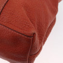 GUCCI Bamboo Hand Bag Leather Red Silver 232947 Auth ka796-13