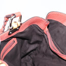 GUCCI Bamboo Hand Bag Leather Red Silver 232947 Auth ka796-17