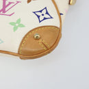 LOUIS VUITTON Multicolor Pochette Mira MM Pouch White M60096 LV Auth ka797SAV-9