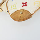 LOUIS VUITTON Multicolor Pochette Mira MM Pouch White M60096 LV Auth ka797SAV-14