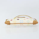 LOUIS VUITTON Multicolor Pochette Mira MM Pouch White M60096 LV Auth ka797SAV-5