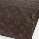 LOUIS VUITTON Monogram Sac Plat Hand Bag M51140 LV Auth ka802-15