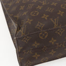 LOUIS VUITTON Monogram Sac Plat Hand Bag M51140 LV Auth ka802-16