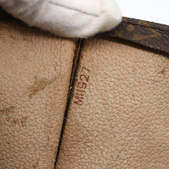 LOUIS VUITTON Monogram Sac Plat Hand Bag M51140 LV Auth ka802