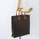 LOUIS VUITTON Monogram Sac Plat Hand Bag M51140 LV Auth ka802-19