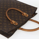 LOUIS VUITTON Monogram Sac Plat Hand Bag M51140 LV Auth ka802-6