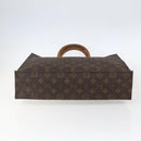 LOUIS VUITTON Monogram Sac Plat Hand Bag M51140 LV Auth ka802-5