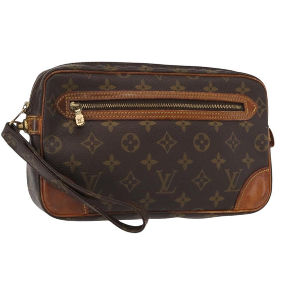 LOUIS VUITTON Monogram Marly Dragonne GM Clutch Bag M51825 LV Auth ka803