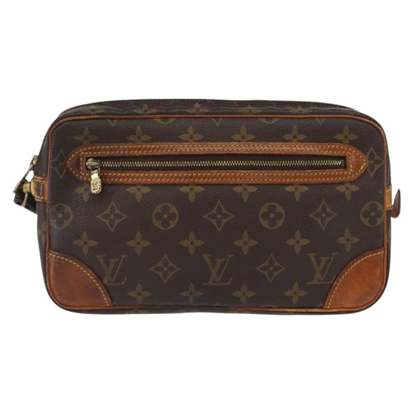 LOUIS VUITTON Monogram Marly Dragonne GM Clutch Bag M51825 LV Auth ka803