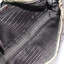 PRADA Shoulder Bag Nylon Khaki Silver Auth ka810-11