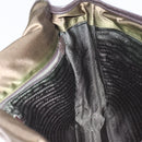 PRADA Shoulder Bag Nylon Khaki Silver Auth ka810-20