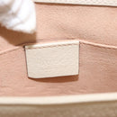 GUCCI Chain Sherry Line Shoulder Bag Leather White 503877 Auth ka811-18