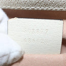 GUCCI Chain Sherry Line Shoulder Bag Leather White 503877 Auth ka811-12