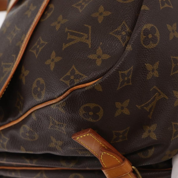 LOUIS VUITTON Monogram Saumur 35 Shoulder Bag M42254 LV Auth ka812