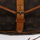 LOUIS VUITTON Monogram Saumur 35 Shoulder Bag M42254 LV Auth ka812-21