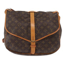 LOUIS VUITTON Monogram Saumur 35 Shoulder Bag M42254 LV Auth ka812-13