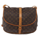 LOUIS VUITTON Monogram Saumur 35 Shoulder Bag M42254 LV Auth ka812-2