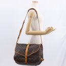 LOUIS VUITTON Monogram Saumur 35 Shoulder Bag M42254 LV Auth ka812-31