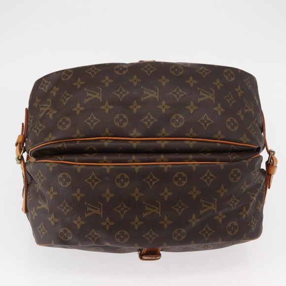 LOUIS VUITTON Monogram Saumur 35 Shoulder Bag M42254 LV Auth ka812