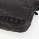 GUCCI Guccissima GG Canvas Shoulder Bag Leather Brown Gold 201448 Auth ka814-15