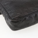 GUCCI Guccissima GG Canvas Shoulder Bag Leather Brown Gold 201448 Auth ka814-16