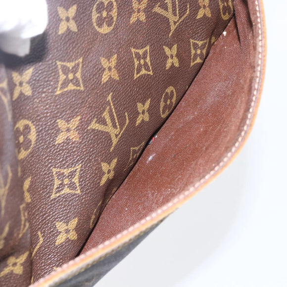 LOUIS VUITTON Monogram Compiegne 28 Clutch Bag M51845 LV Auth ka817