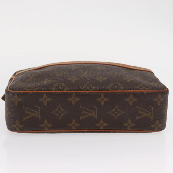 LOUIS VUITTON Monogram Compiegne 23 Clutch Bag M51847 LV Auth ka820
