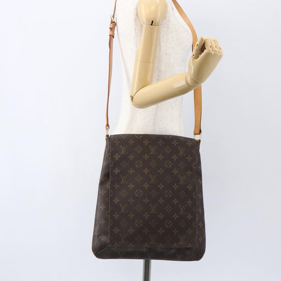 LOUIS VUITTON Monogram Musette Umhängetasche M51256 LV Auth ka824