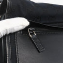 GUCCI GG Canvas Shoulder Bag Black Silver 019 0375 Auth ka825-15